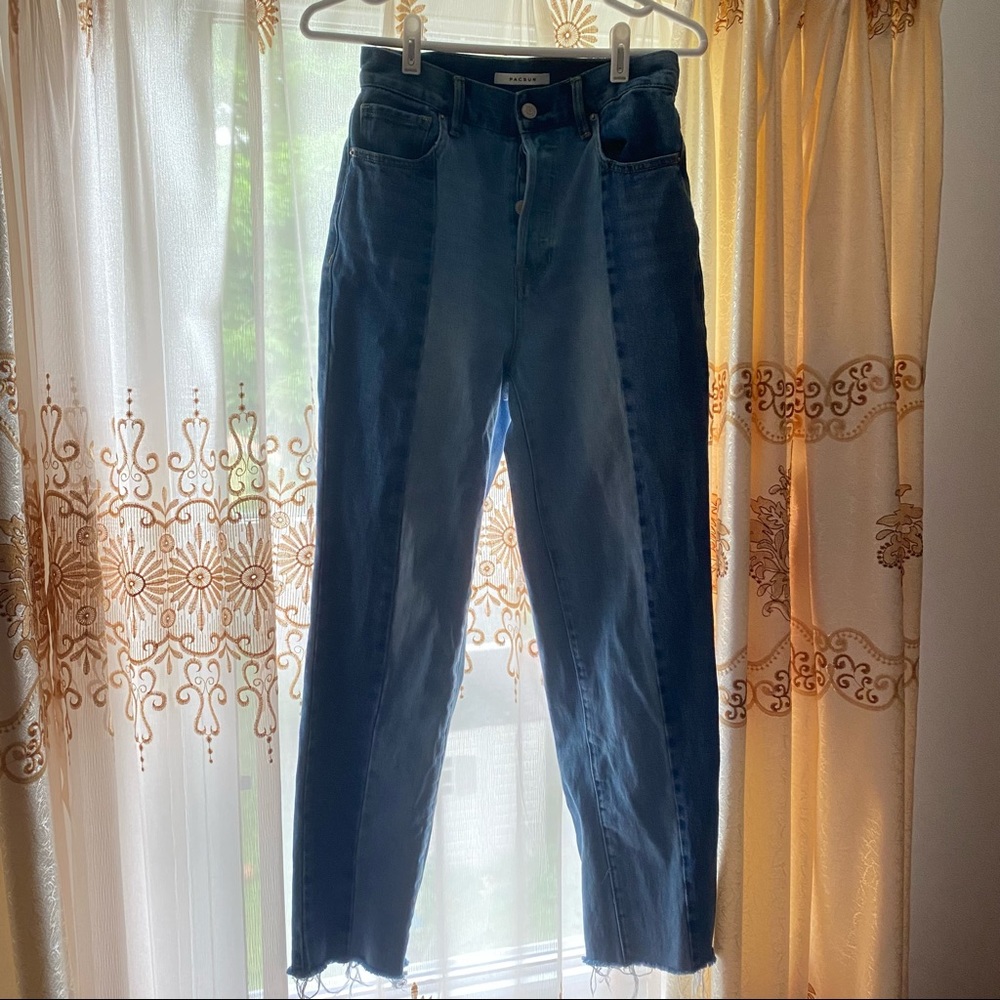 Pacsun Two Panel High Waisted Straight Leg Jeans - Picture 2 of 10